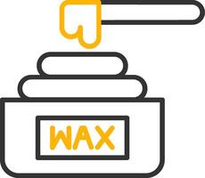 Wax Line Two Color Icon vector