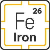 Iron Line Two Color Icon vector