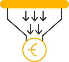 Sales PipeLine Two Color Line Two Color Icon vector