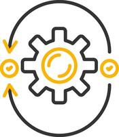 Agile Line Two Color Icon vector