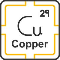 Copper Line Two Color Icon vector