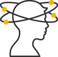 Dizziness Line Two Color Icon vector