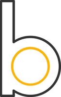 Small b Icon vector