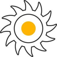 Circular Saw Line Two Color Icon vector