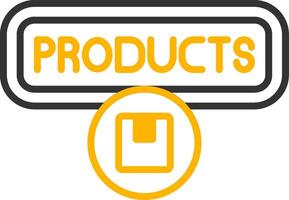 Products Line Two Color Icon vector