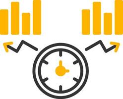 Time To Market Line Two Color Icon vector