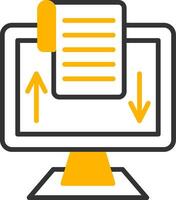 Digitalization Line Two Color Icon vector