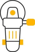 Angle Grinder Line Two Color Icon vector