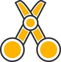 Tailor Line Two Color Icon vector