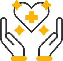 Self Consciousness Line Two Color Icon vector