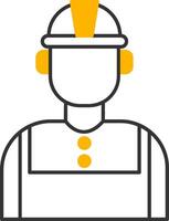 Technician Line Two Color Icon vector