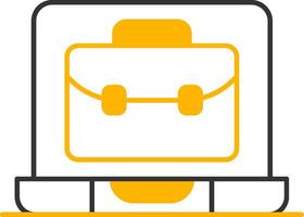 OnLine Two Color Portfolio Line Two Color Icon vector