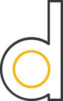 Small d Icon vector