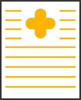 Medical Report Line Two Color Icon vector