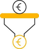 Sales PipeLine Two Color Line Two Color Icon vector