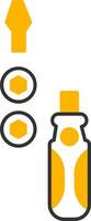 Screwdriver Line Two Color Icon vector