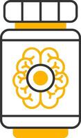 Pills Line Two Color Icon vector