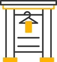 Changing Room Line Two Color Icon vector