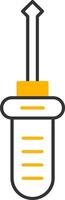 Screwdriver Line Two Color Icon vector