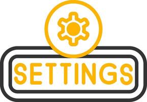 Setting Line Two Color Icon vector