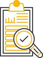 Auditing Line Two Color Icon vector