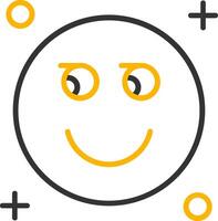 Suspicious Line Two Color Icon vector