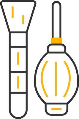 Cleaning Line Two Color Icon