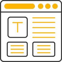 Refresh Line Two Color Icon vector