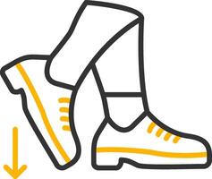 Stamp Line Two Color Icon vector