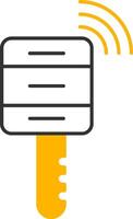 Smart Key Line Two Color Icon vector