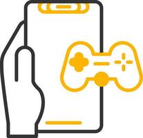 Gaming Line Two Color Icon vector