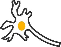Neuron Line Two Color Icon vector