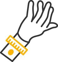 Mantoux Test Line Two Color Icon vector