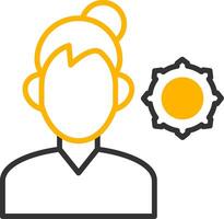 Support Line Two Color Icon vector