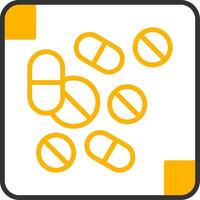 Medicine Line Two Color Icon vector