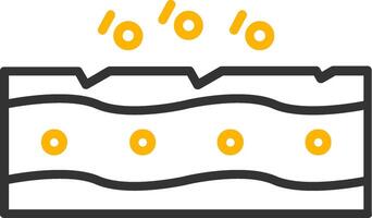Pores Line Two Color Icon vector