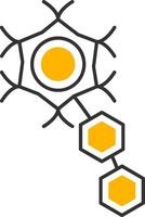 Neuron Line Two Color Icon vector