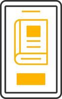 Reading App Line Two Color Icon vector
