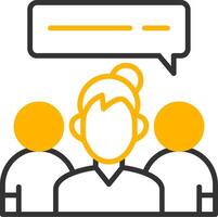 Mentor Line Two Color Icon vector