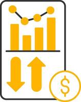Sales Report Line Two Color Icon vector