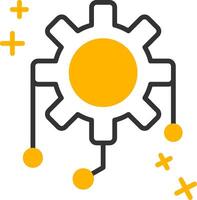Integration Line Two Color Icon vector