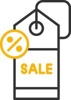Sale Line Two Color Icon vector