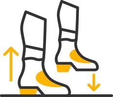 Step Line Two Color Icon vector