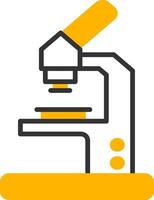 Microscope Line Two Color Icon vector