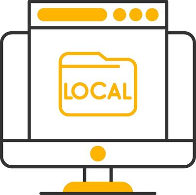 Local Line Two Color Icon