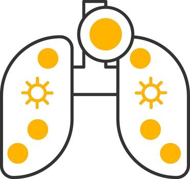 livianos línea dos color icono vector