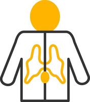 Spinal Cord Line Two Color Icon vector
