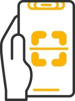 Scanner Line Two Color Icon vector