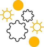 Allergen Line Two Color Icon vector