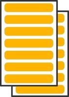 Daily Ledger Line Two Color Icon vector